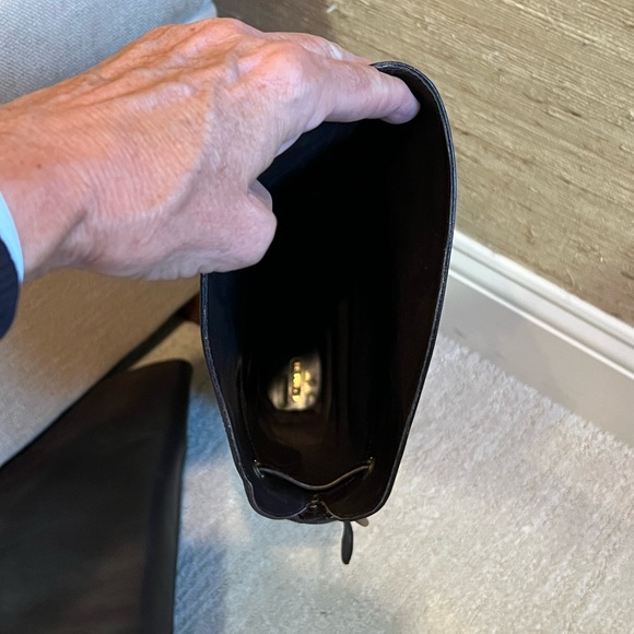 COACH Cheyenne Dark Brown Leather Over the Knee Fold Down Boots - 9 - Picture 8 of 13